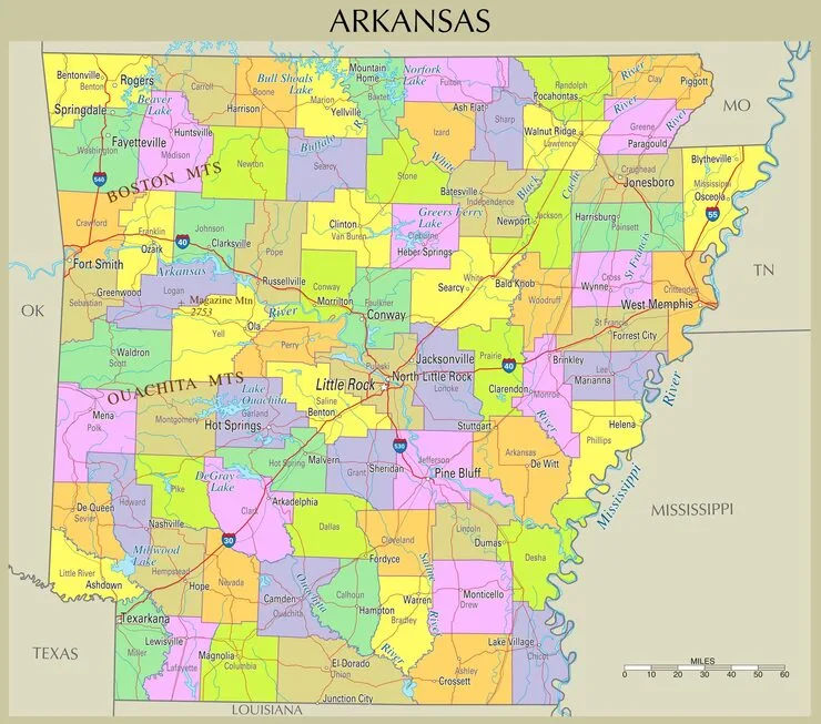 Arkansas Map SEO