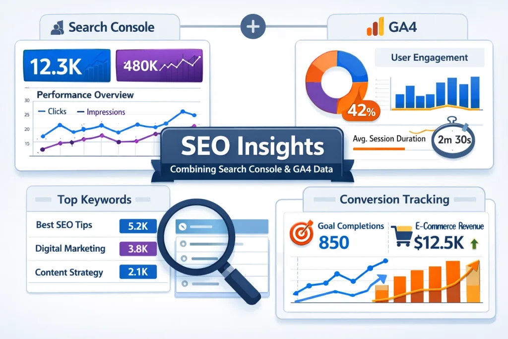 Google Search Console and GA4 for SEO