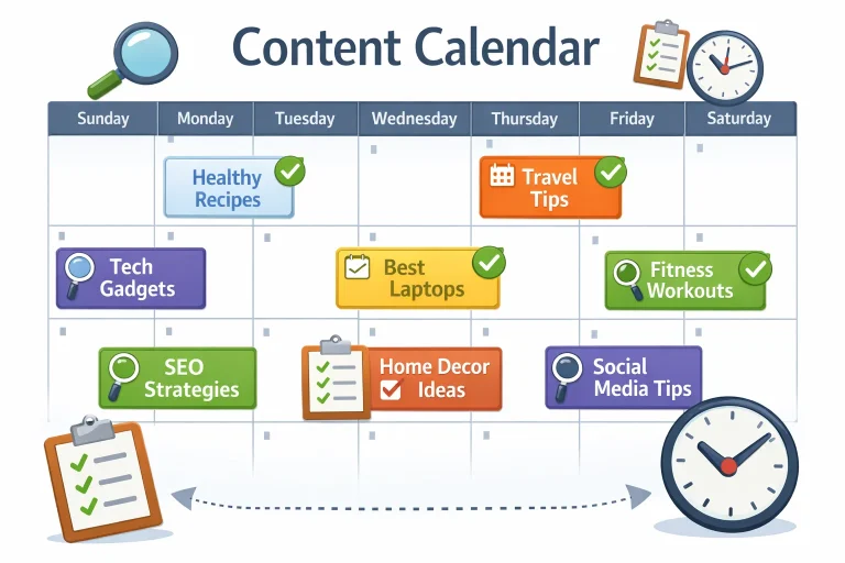how companies create an SEO post calendar